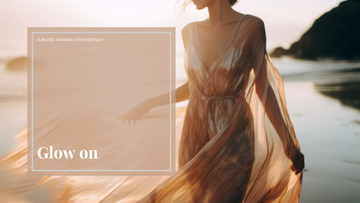 woman confidently glowing with summerbrons. Tan, nz tan, sunless tan, fake tan, glow smart