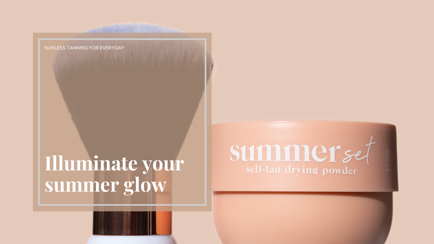 summerset drying powder for shimmering results to dry your fake tan, sunless tan, NZ Tan